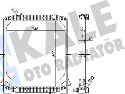 KALE OTO RADYATÖR 349355 - Radiator, mühərrikin soyudulması furqanavto.az