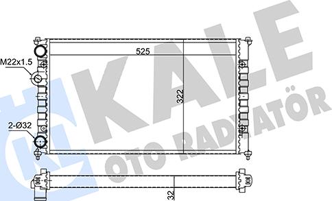 KALE OTO RADYATÖR 349235 - Radiator, mühərrikin soyudulması furqanavto.az