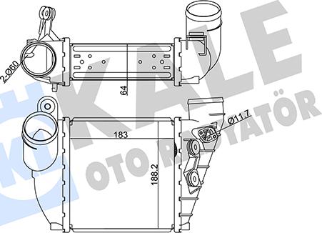 KALE OTO RADYATÖR 344790 - Intercooler, şarj cihazı furqanavto.az