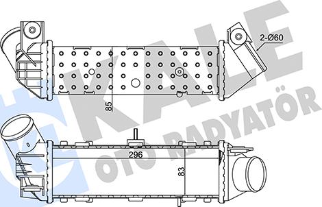 KALE OTO RADYATÖR 344755 - Intercooler, şarj cihazı furqanavto.az