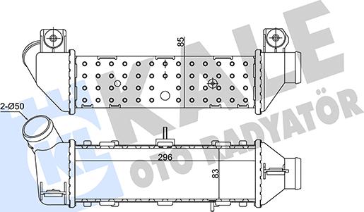 KALE OTO RADYATÖR 344750 - Intercooler, şarj cihazı furqanavto.az