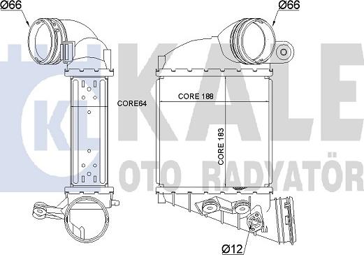 KALE OTO RADYATÖR 344770 - Intercooler, şarj cihazı furqanavto.az