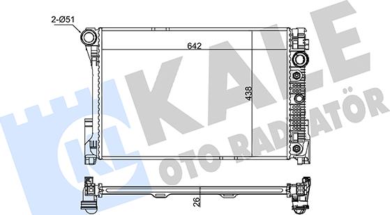 KALE OTO RADYATÖR 345975 - Radiator, mühərrikin soyudulması furqanavto.az