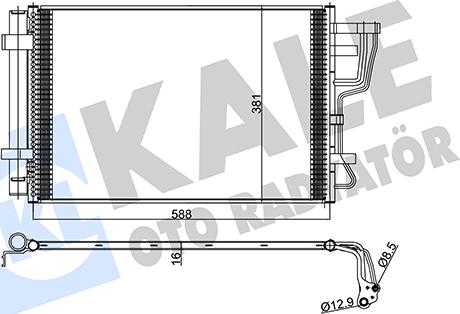 KALE OTO RADYATÖR 345455 - Kondenser, kondisioner furqanavto.az