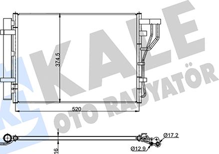 KALE OTO RADYATÖR 345415 - Kondenser, kondisioner furqanavto.az