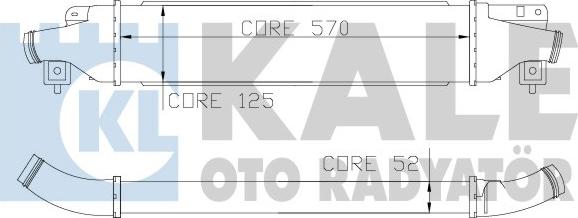 KALE OTO RADYATÖR 345500 - Intercooler, şarj cihazı furqanavto.az