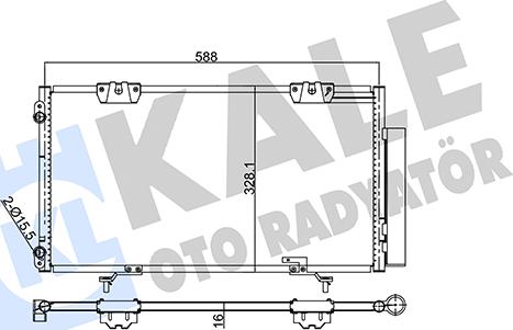 KALE OTO RADYATÖR 345580 - Kondenser, kondisioner furqanavto.az