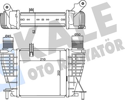 KALE OTO RADYATÖR 345020 - Intercooler, şarj cihazı furqanavto.az