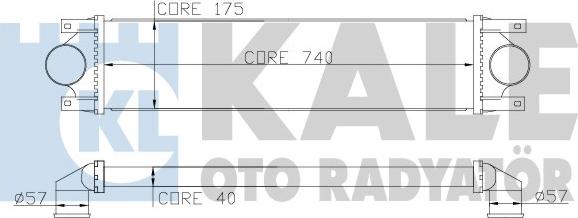 KALE OTO RADYATÖR 345100 - Intercooler, şarj cihazı furqanavto.az