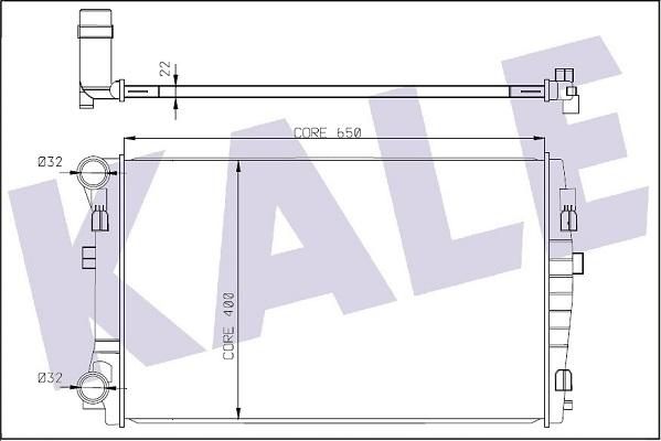 KALE OTO RADYATÖR 345840 - Radiator, mühərrikin soyudulması furqanavto.az