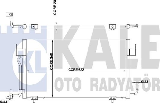 KALE OTO RADYATÖR 345340 - Kondenser, kondisioner furqanavto.az