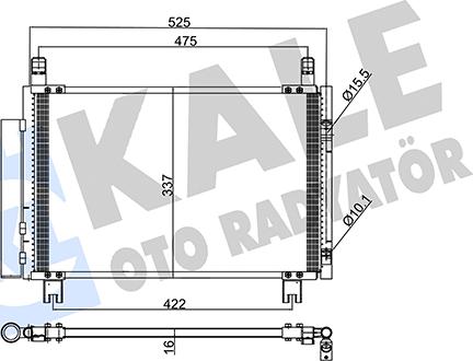 KALE OTO RADYATÖR 345305 - Kondenser, kondisioner furqanavto.az