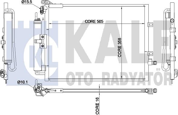 KALE OTO RADYATÖR 345310 - Kondenser, kondisioner furqanavto.az