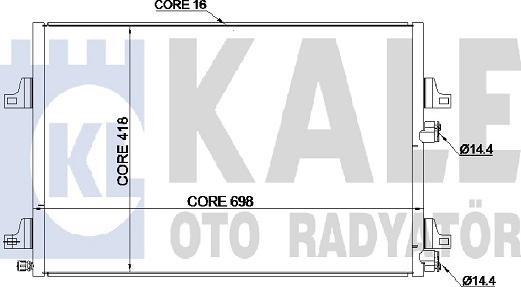 KALE OTO RADYATÖR 345290 - Kondenser, kondisioner furqanavto.az