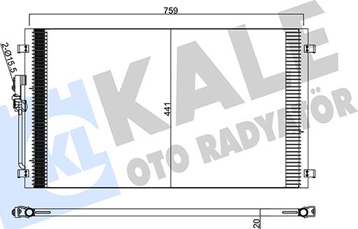 KALE OTO RADYATÖR 345205 - Kondenser, kondisioner furqanavto.az