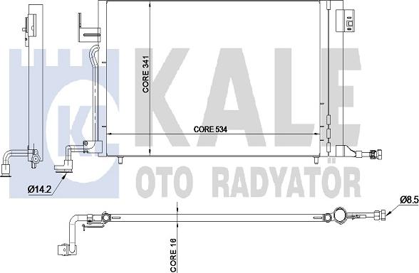 KALE OTO RADYATÖR 345215 - Kondenser, kondisioner furqanavto.az