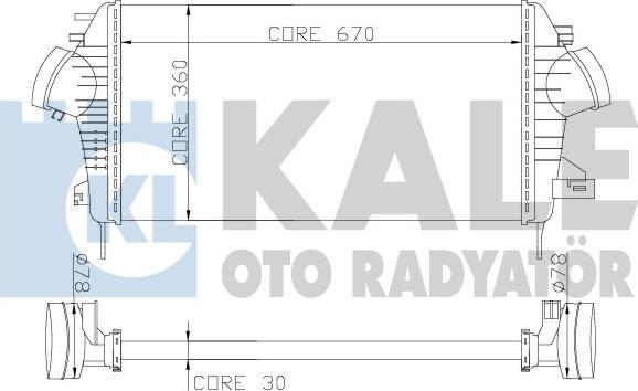 KALE OTO RADYATÖR 345700 - Intercooler, şarj cihazı furqanavto.az