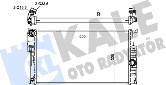 KALE OTO RADYATÖR 346065 - Radiator, mühərrikin soyudulması furqanavto.az