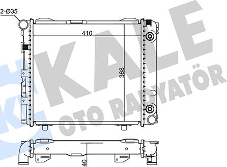 KALE OTO RADYATÖR 346165 - Radiator, mühərrikin soyudulması furqanavto.az