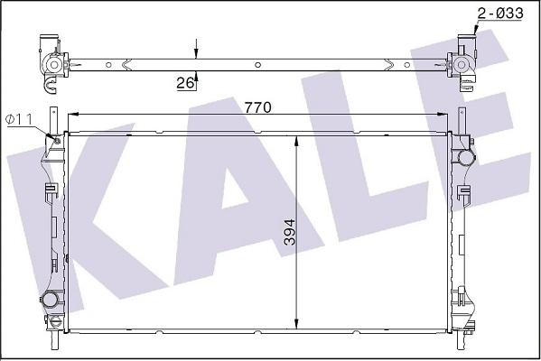 KALE OTO RADYATÖR 346115 - Radiator, mühərrikin soyudulması furqanavto.az