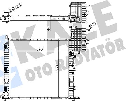 KALE OTO RADYATÖR 346170 - Radiator, mühərrikin soyudulması furqanavto.az