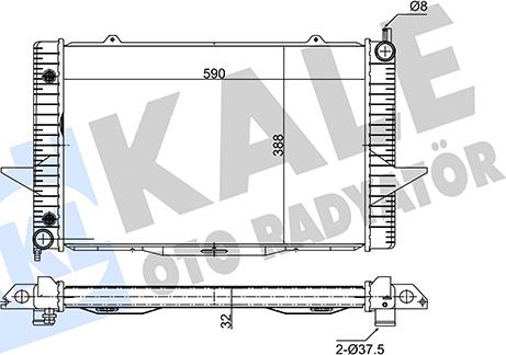 KALE OTO RADYATÖR 346225 - Radiator, mühərrikin soyudulması furqanavto.az