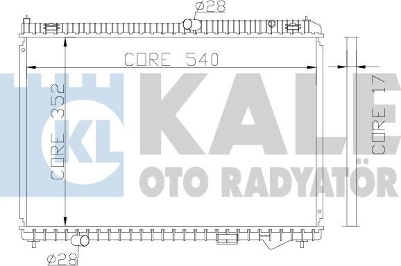 KALE OTO RADYATÖR 341945 - Radiator, mühərrikin soyudulması furqanavto.az