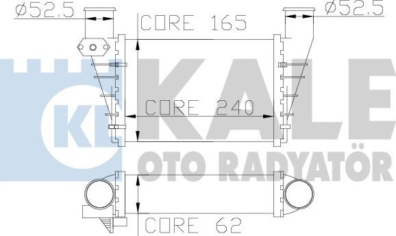 KALE OTO RADYATÖR 341900 - Intercooler, şarj cihazı furqanavto.az