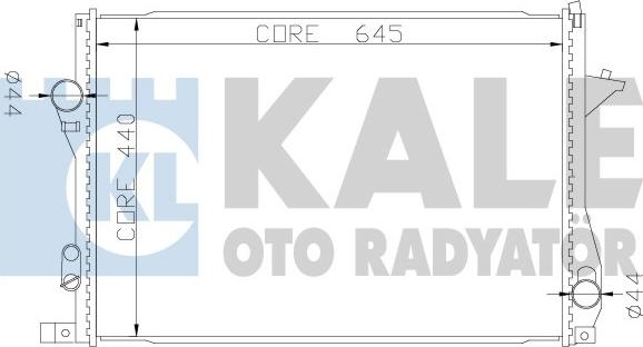 KALE OTO RADYATÖR 341915 - Radiator, mühərrikin soyudulması furqanavto.az