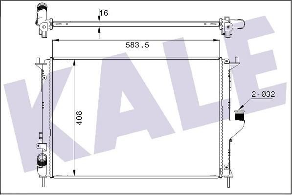 KALE OTO RADYATÖR 348685 - Radiator, mühərrikin soyudulması furqanavto.az