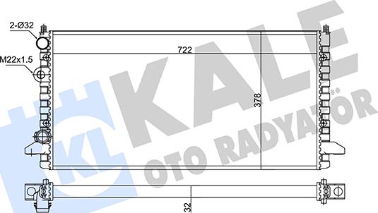 KALE OTO RADYATÖR 348295 - Radiator, mühərrikin soyudulması furqanavto.az