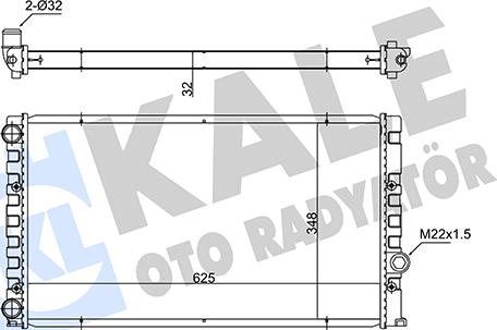 KALE OTO RADYATÖR 348235 - Radiator, mühərrikin soyudulması furqanavto.az