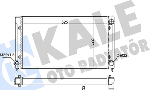 KALE OTO RADYATÖR 348275 - Radiator, mühərrikin soyudulması furqanavto.az