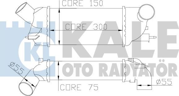 KALE OTO RADYATÖR 343900 - Intercooler, şarj cihazı furqanavto.az