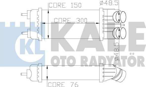 KALE OTO RADYATÖR 343700 - Intercooler, şarj cihazı furqanavto.az