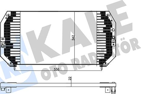 KALE OTO RADYATÖR 342460 - Kondenser, kondisioner furqanavto.az