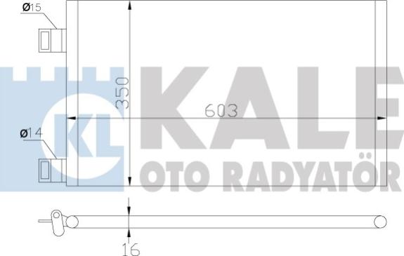 KALE OTO RADYATÖR 342550 - Kondenser, kondisioner furqanavto.az