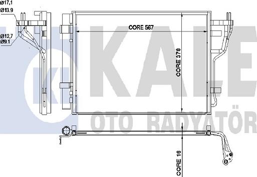 KALE OTO RADYATÖR 342535 - Kondenser, kondisioner furqanavto.az