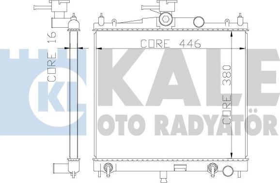 KALE OTO RADYATÖR 342050 - Radiator, mühərrikin soyudulması furqanavto.az