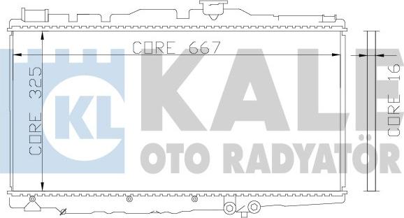 KALE OTO RADYATÖR 342155 - Radiator, mühərrikin soyudulması furqanavto.az