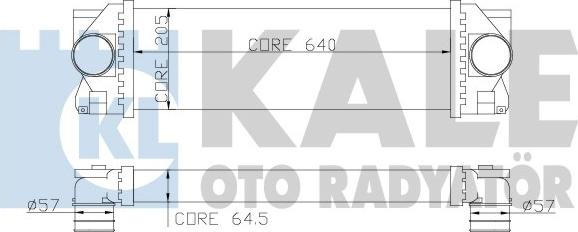 KALE OTO RADYATÖR 342800 - Intercooler, şarj cihazı furqanavto.az