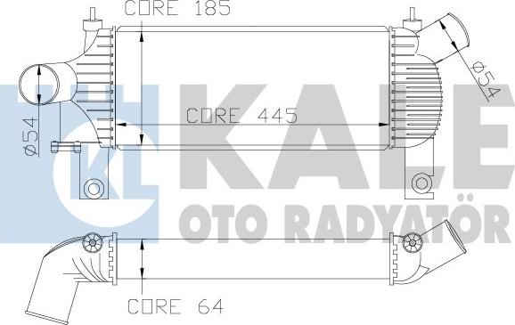 KALE OTO RADYATÖR 342355 - Intercooler, şarj cihazı furqanavto.az