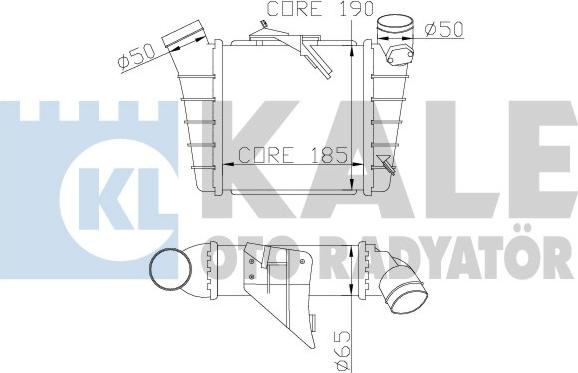 KALE OTO RADYATÖR 342300 - Intercooler, şarj cihazı furqanavto.az