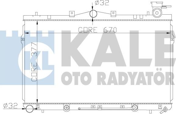 KALE OTO RADYATÖR 342310 - Radiator, mühərrikin soyudulması furqanavto.az