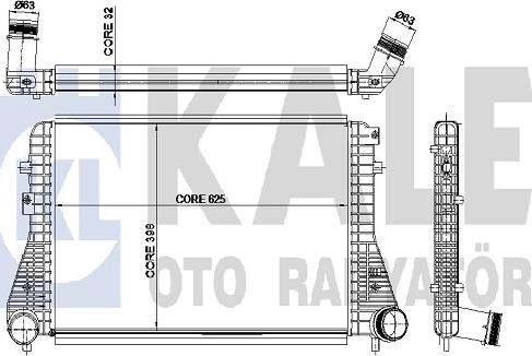 KALE OTO RADYATÖR 342380 - Intercooler, şarj cihazı furqanavto.az