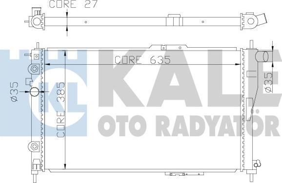 KALE OTO RADYATÖR 342245 - Radiator, mühərrikin soyudulması furqanavto.az