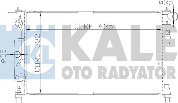 KALE OTO RADYATÖR 342250 - Radiator, mühərrikin soyudulması furqanavto.az