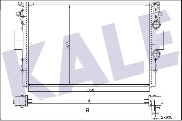 KALE OTO RADYATÖR 342230 - Radiator, mühərrikin soyudulması furqanavto.az