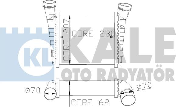 KALE OTO RADYATÖR 342700 - Intercooler, şarj cihazı furqanavto.az