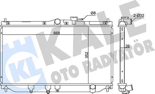 KALE OTO RADYATÖR 347570 - Radiator, mühərrikin soyudulması furqanavto.az